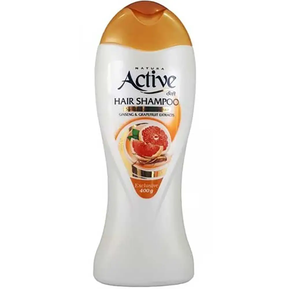شامپو مو اکتیو حاوی جینسینگ و گریپ فروت مناسب موهای معمولی حجم ۴۰۰ میلی لیتر