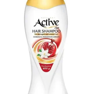 شامپو ترمیم کننده موهای آسیب دیده اکتیو با عصاره انار حجم ۴۰۰ میلی لیتر
