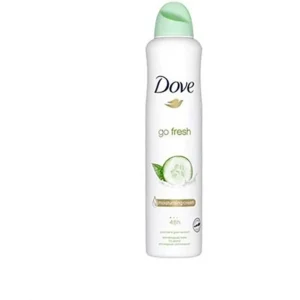 اسپری ضد تعریق زنانه داو با رایحه خیار و چای سبز حجم ۲۵۰ میلی لیتر