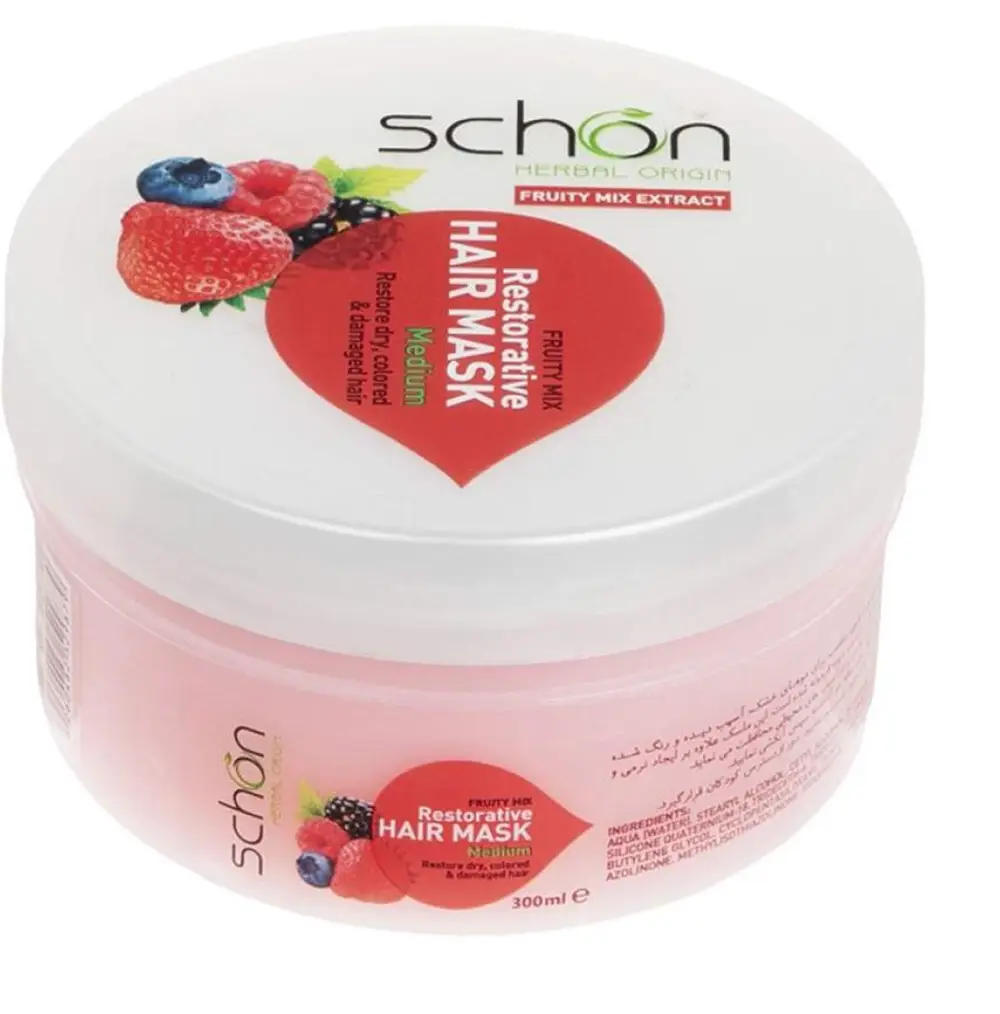 ماسک مو شون مدل میوه ای حجم ۳۰۰ میلی لیتر مناسب موهای آسیب دیده