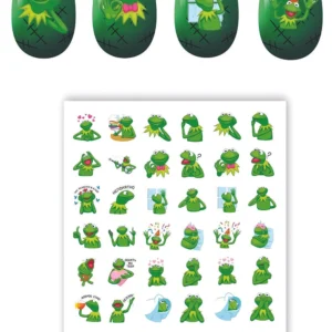استیکر ناخن طرح قورباغه