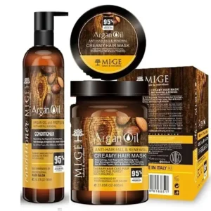 پک مراقبت مو میگ شامل شامپو، ماسک و روغن آرگان