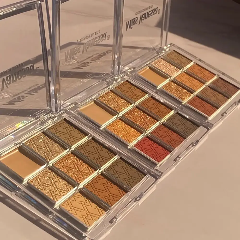 پالت سایه 9 رنگ مات و شاین پیگمنت بالا و کیفیت حرفه ای