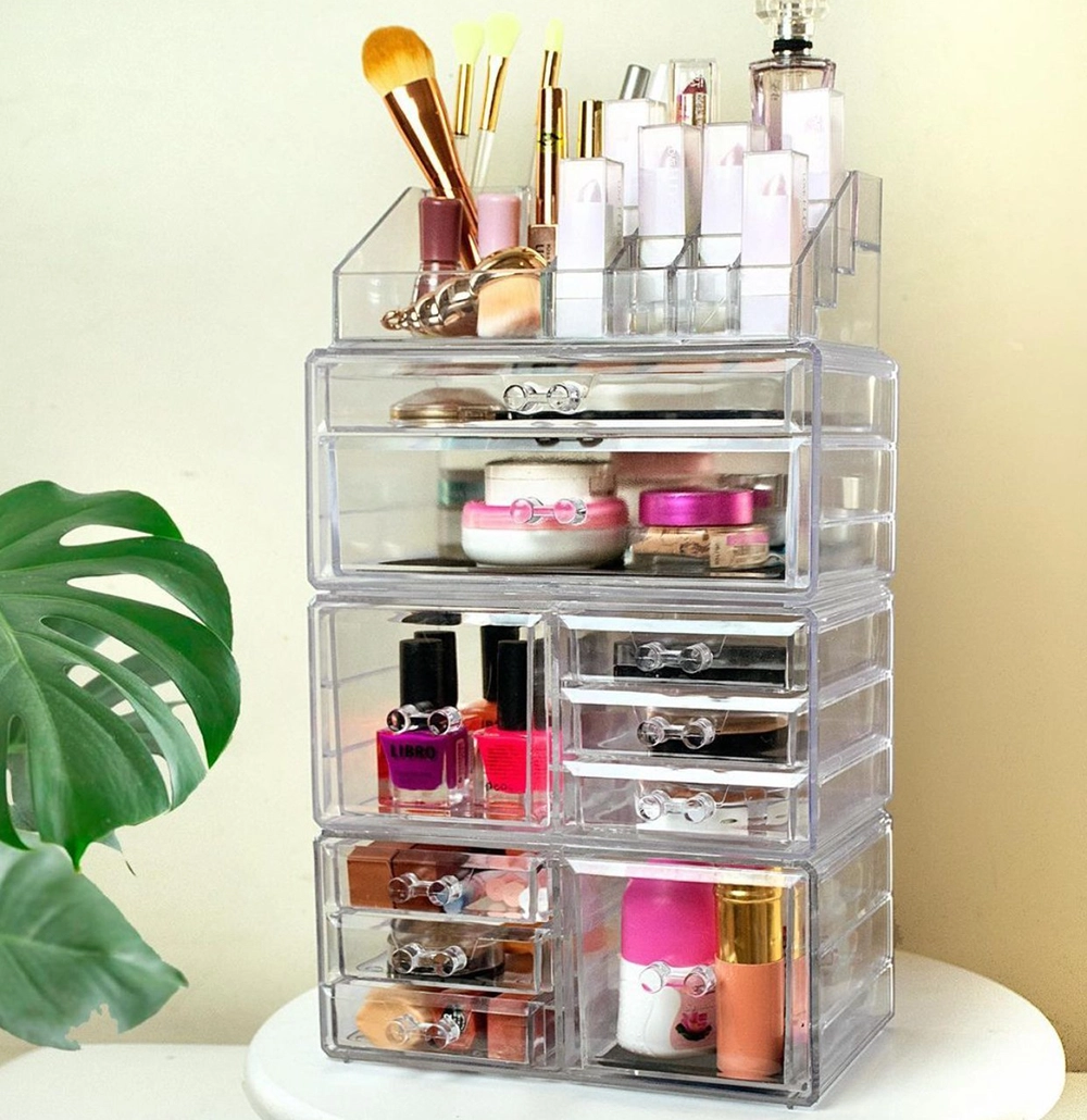 استند لوازم آرایشی ۱۰ کشو لاکچری