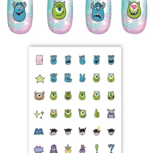 استیکر ناخن طرح کارخانه هیولاها