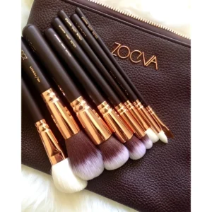 ست براش ۱۵ عددی زووا همراه با کیف چرمی