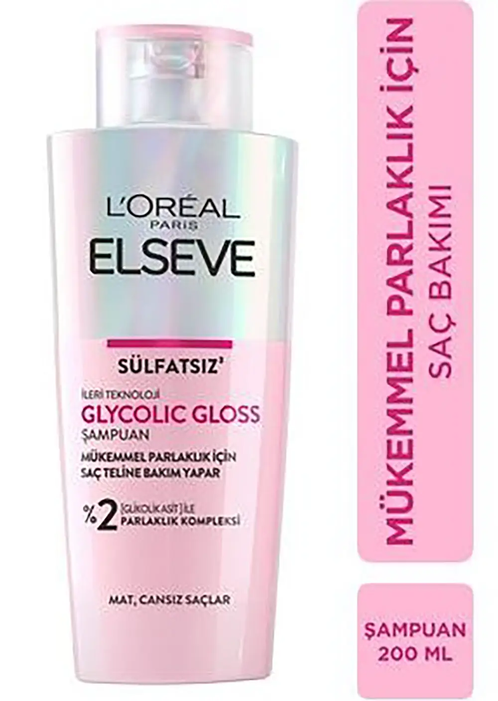 شامپو براق کننده زنانه السیو مدل GLYCOLIC GLOSS حجم ۲۰۰ میلی لیتر بدون سولفات