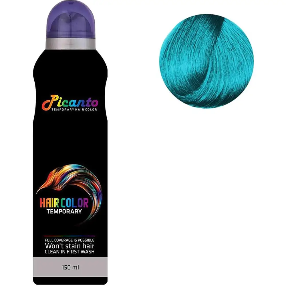 اسپری رنگ موی موقت پیکانتو شماره 10 حجم 150 میلی لیتر - رنگ فیروزه ای