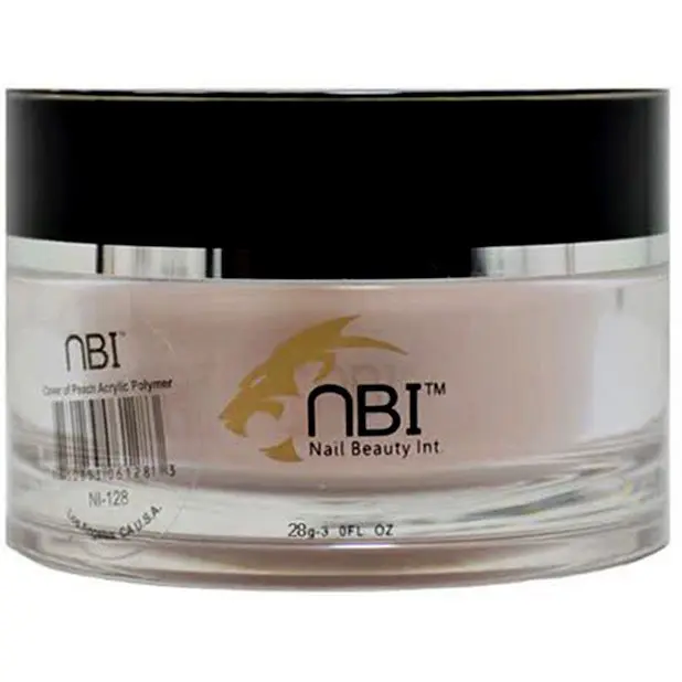 پودر کاشت ناخن ان بی آی ۲۸ گرم رنگ هلویی صورتی کلییر