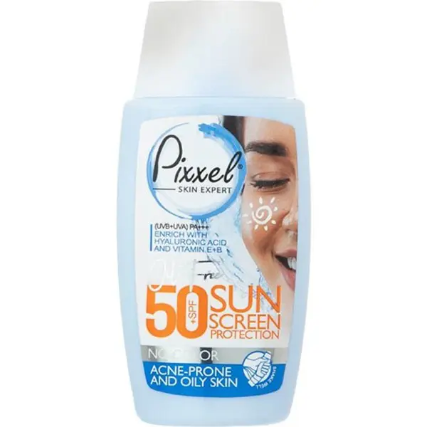 کرم ضد آفتاب پیکسل پوست چرب و مختلط بی رنگ Spf50