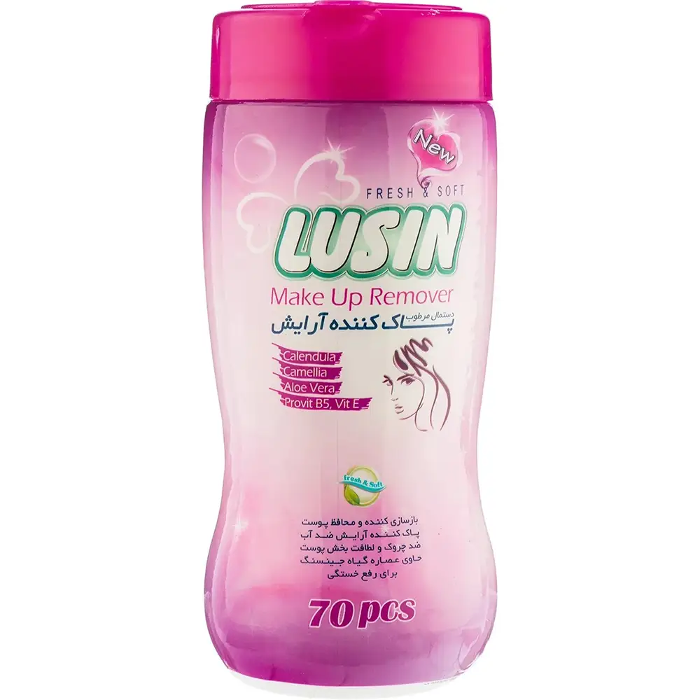 دستمال مرطوب لوسین حاوی ویتامین E و B5