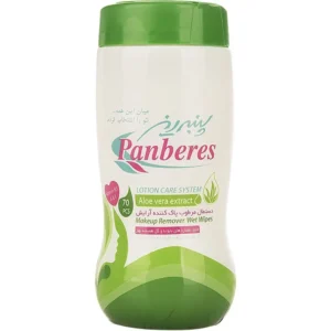 دستمال مرطوب پاک کننده آرایش پنبه ریز با عصاره آلوئه ورا ۷۰ عددی