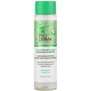 تونر آبرسان پرودرما مدل Purvest مناسب پوست مختلط تا چرب حجم ۲۰۰ میلی لیتر