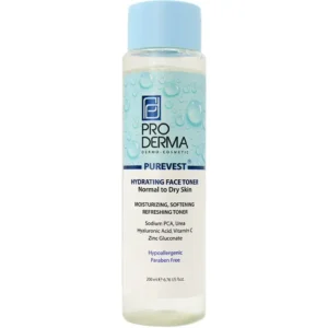 تونر آبرسان پرودرما مناسب پوست خشک و معمولی حجم ۲۰۰ میلی لیتر