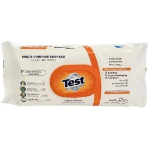 دستمال مرطوب چند منظوره تست با رایحه لاوندر ۵۰ عددی